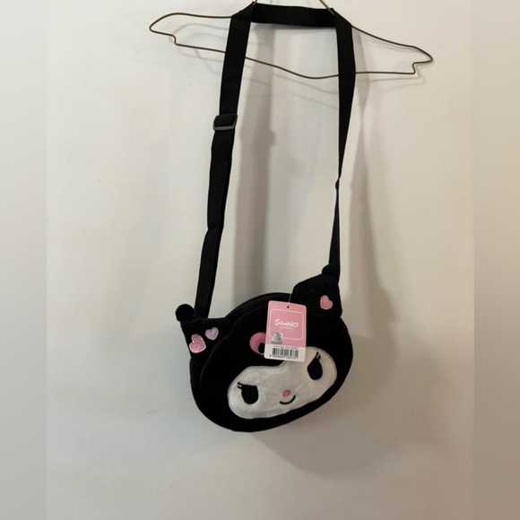 Sanrio Kuromi Cutie Face Plush Crossbody Bag - Picture 3 of 4